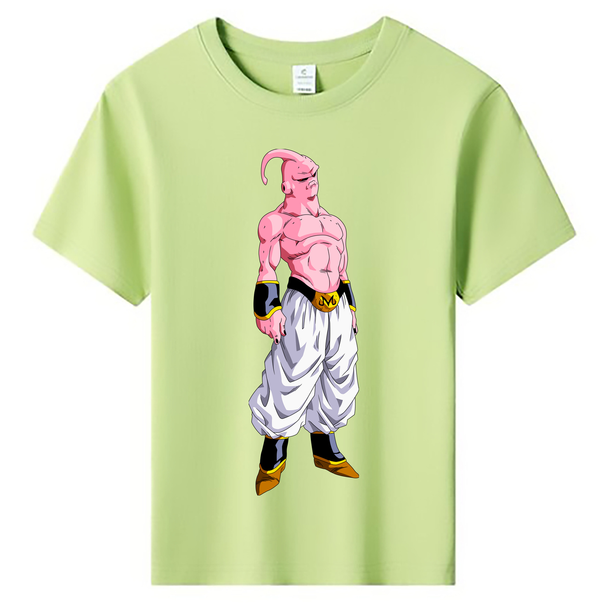 （画像用） ドラゴンボール 魔人ブウ DRAGON BALL Majin Buu 綿100％キッズTシャツ（フロントプリント）